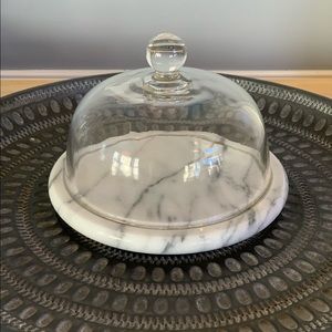 Gorgeous Cheese/Dessert Platter with Glass Dome 🧀🧁